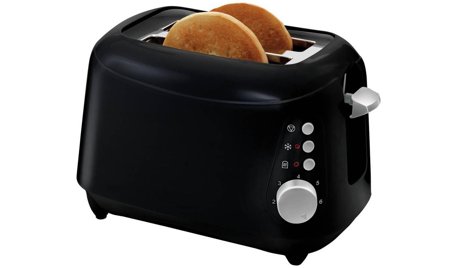 2 Slice Toaster - Black