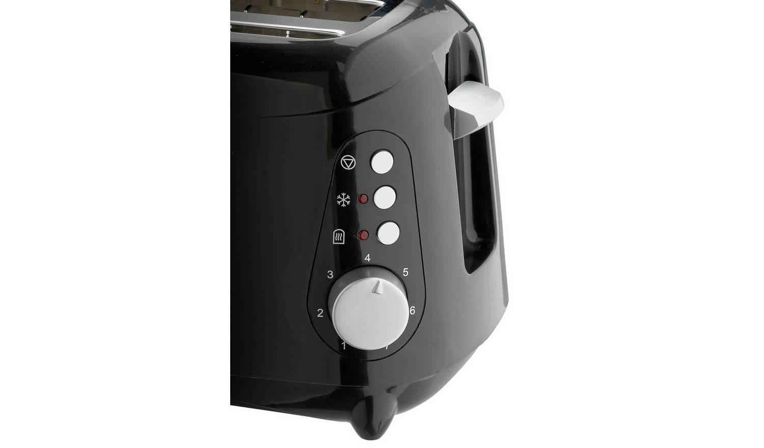 2 Slice Toaster - Black