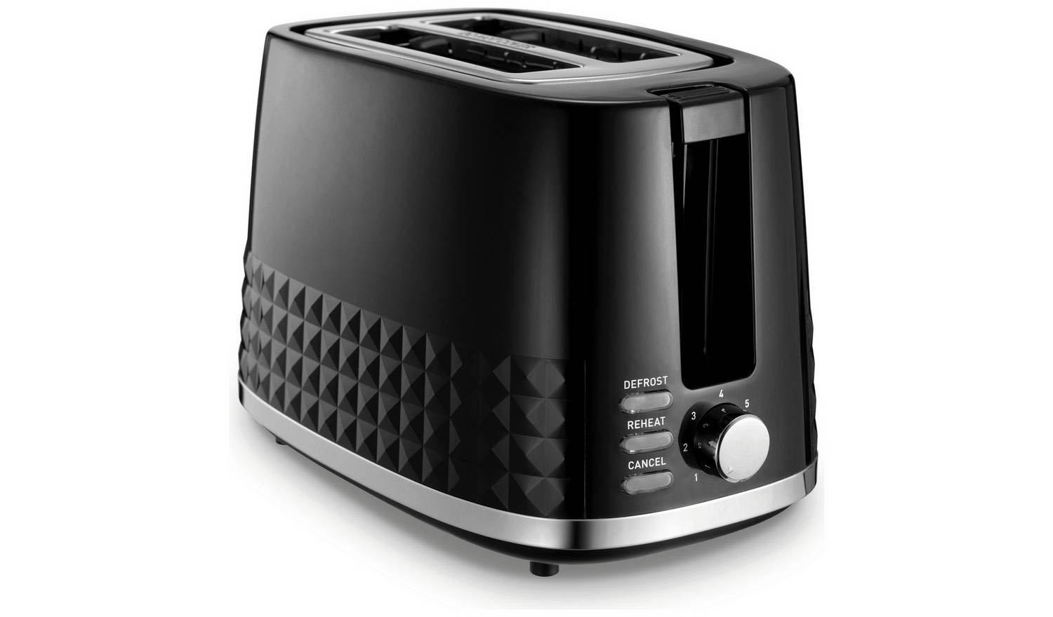 021 Dimensions 2 Slice Toaster - Black