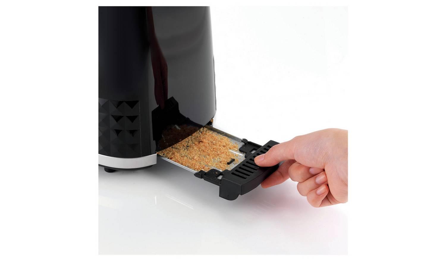 021 Dimensions 2 Slice Toaster - Black