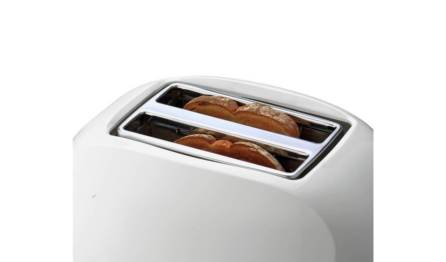 Simple Value 2 Slice Toaster - White