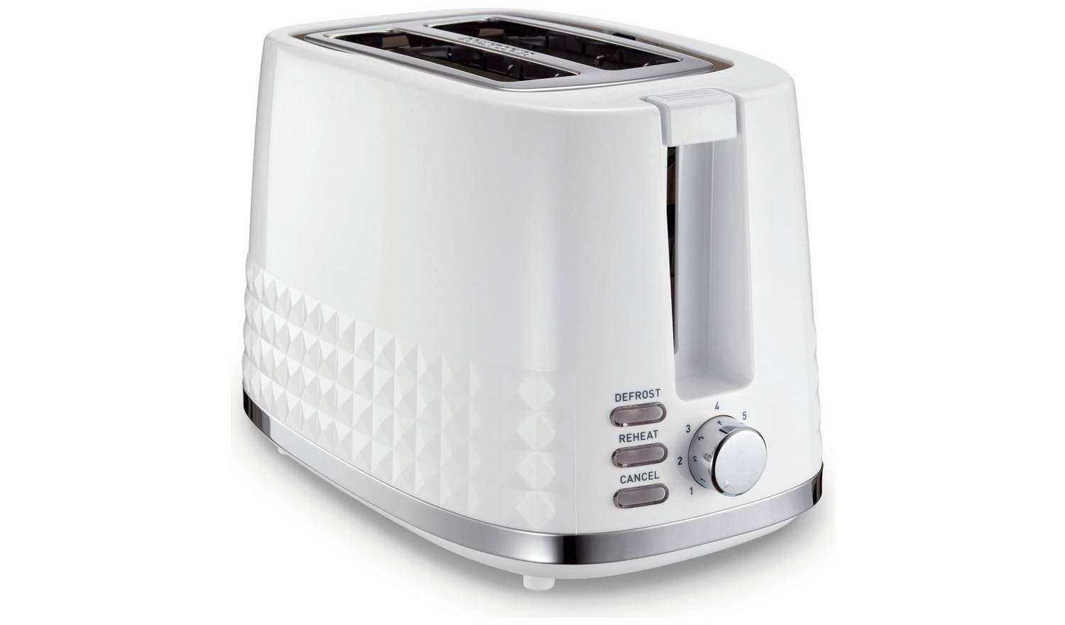 023 Dimensions 2 Slice Toaster - White